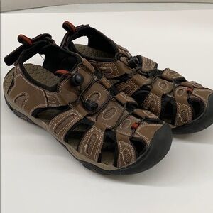Eddie Bauer Tommy Sandals Sz 9 Bungee Leather